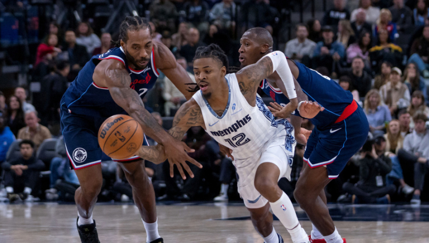 快船惨败遭灰熊赛季三杀！奇兵27+7三分创新高 哈登13+6提前投降