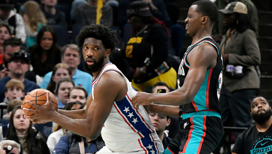 76人灰熊末节+加时赛生死时刻：互相喂饭+绝平又绝杀对轰关键球