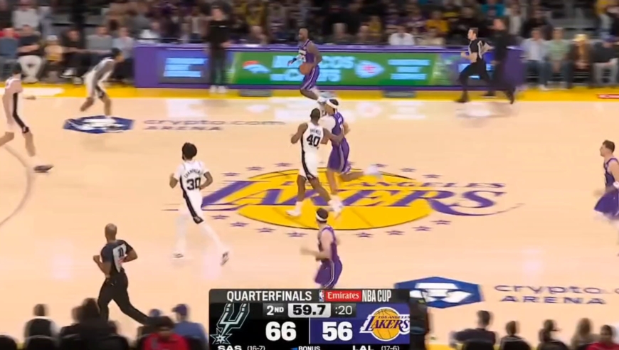 湖人对阵马刺全场回顾