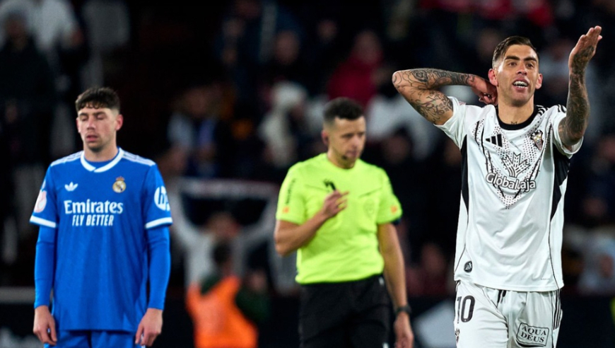 大冷门！国王杯皇马2-3西乙保级队集锦：补时最后一分钟被绝杀