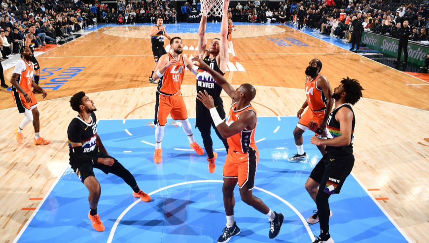 Top时刻 | 快船掘金五佳球：哈登助飞小琼斯 约基奇双手暴扣