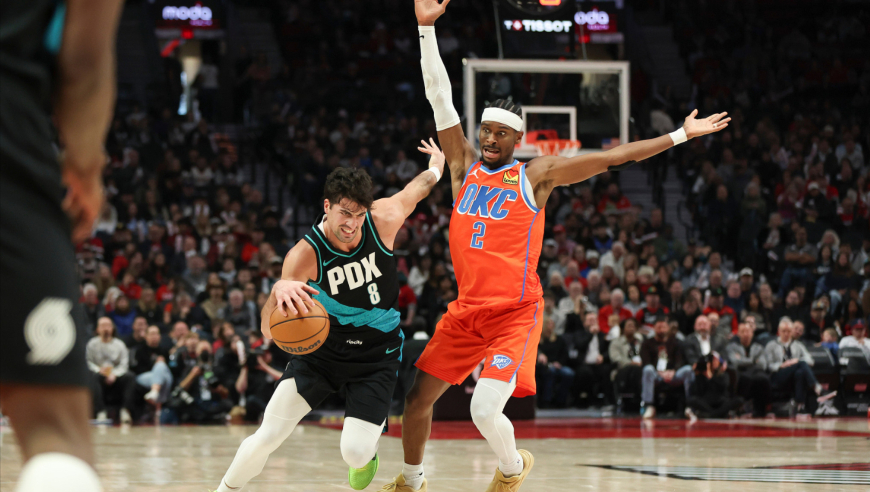 雷霆开拓者决胜时刻：两队上演极限对飙 SGA接连无解中投杀死比赛