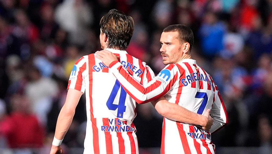 国王杯马竞3-2险胜西协乙队晋级：格列兹曼双响 拉斯帕多里建功