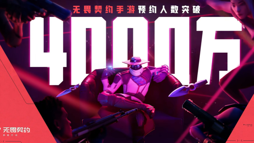 无畏契约手游4000万预约！官方不担心分流端游