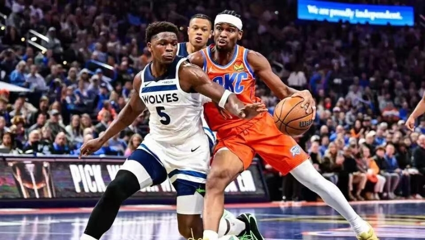 8分险胜，雷霆掀翻森林狼！亚历山大40+6怒吼庆祝，华子空砍31分