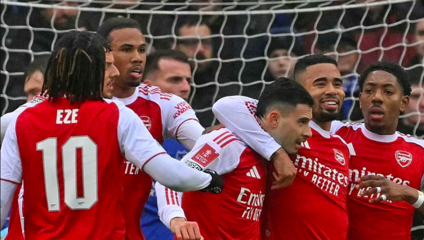 4-1！阿森纳晋级太玄妙：进球全靠定位球 马丁内利戴帽+对手献乌龙