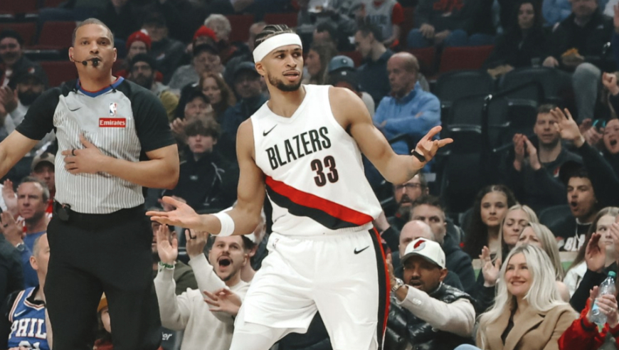 杨瀚森2分1篮板！恩比德缺阵76人惨败开拓者 卡马拉30+8三分新高