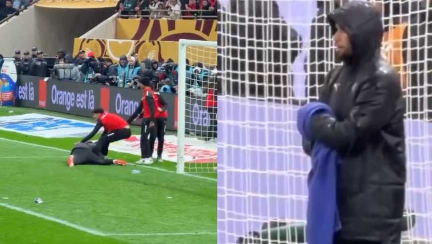 极致抽象！非洲杯决赛上演毛巾争夺战，门将被球童拖拽+阿什拉夫加入