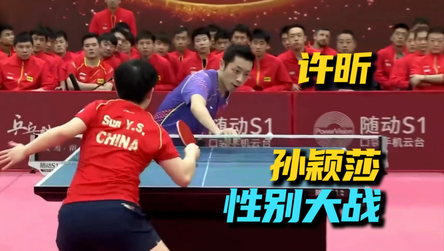 【性别大战】叔侄的对决！看热闹不嫌事大！许昕VS孙颖莎