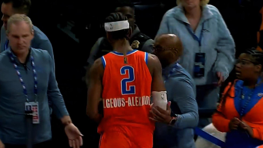 猛龙雷霆生死时刻：猛龙两罚不中抢关键篮板 亚历山大直接回球员通道