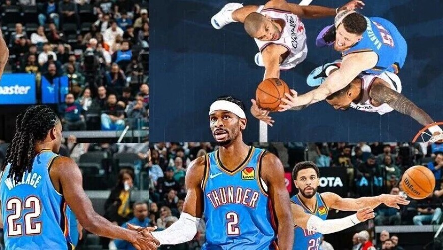 三分陌生！雷霆客场大火收汁暴打快船，豪取开赛八连胜创造新的队史！