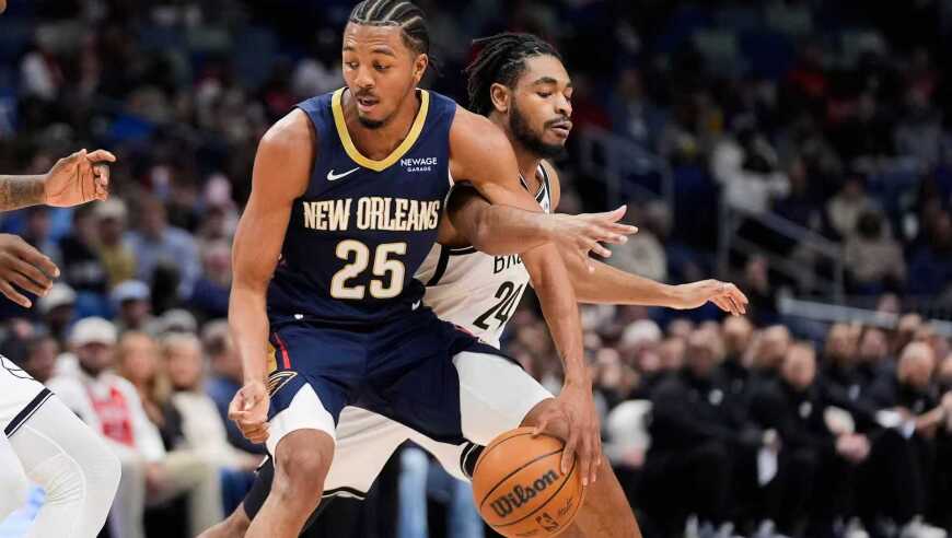 墨菲34+9鹈鹕逆转送篮网5连败 锡安25+6波特20+7丢绝平球