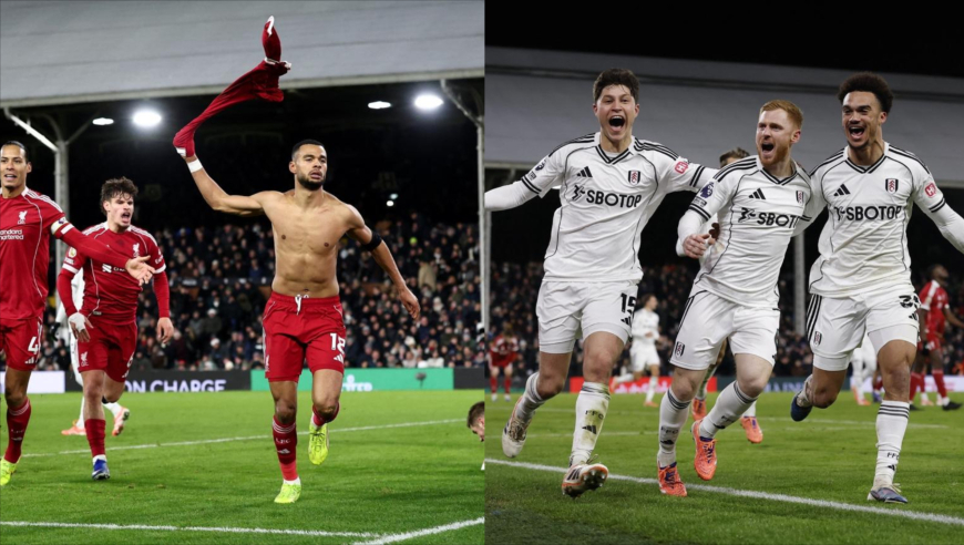 太疯狂！英超上演94分钟绝杀97分钟反绝平，利物浦2-2富勒姆