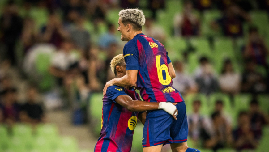 友谊赛：巴萨5-0大邱，拉什福德斩获巴萨生涯首球，加维梅开二度