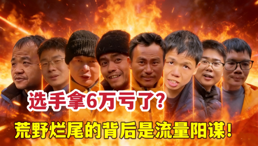 荒野决赛烂尾，人均6万亏么？下山后流量的“求生赛”才刚开始！