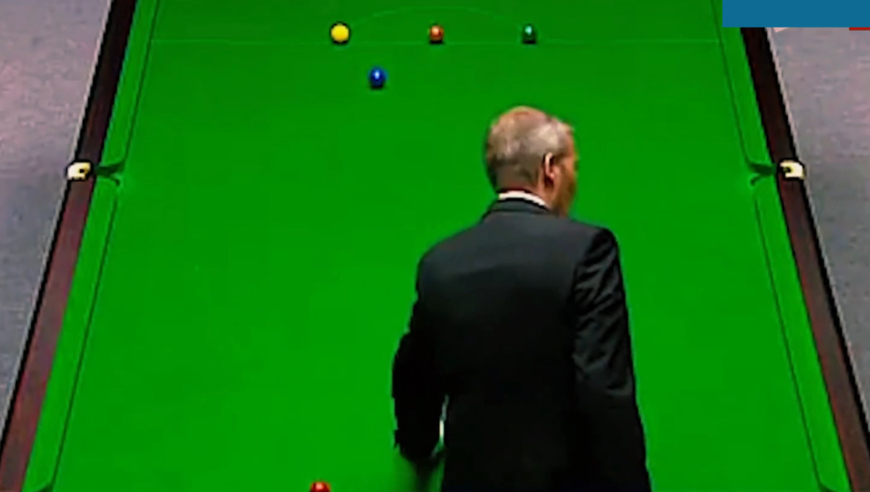 体坛记忆｜丁俊晖最滑稽一杆，希金斯当场破防，最后实在是憋不住了