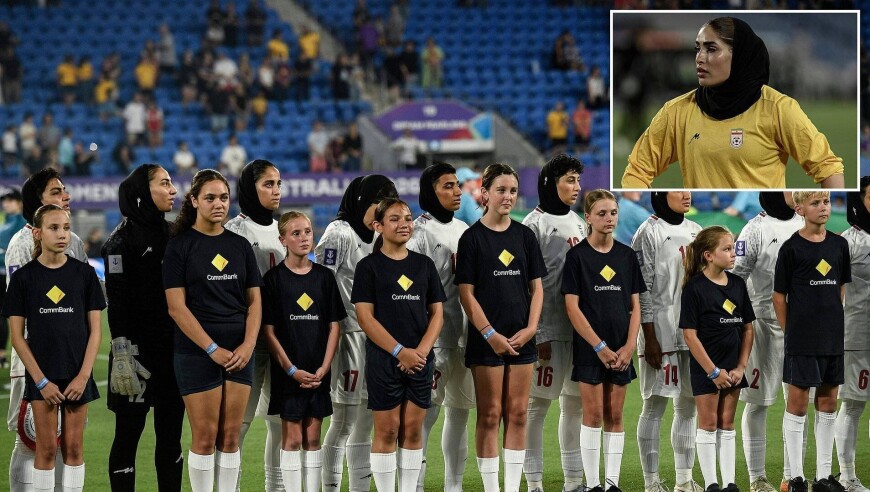 祖国遭受战乱，伊朗女足在奏国歌时集体保持缄默