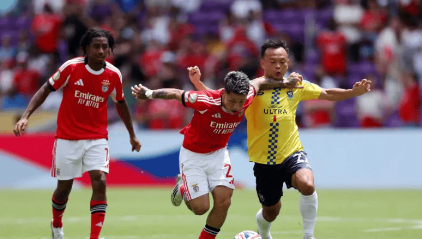世俱杯：奥克兰城0-6本菲卡 2场丢16球+周通伤退 曾中断2个半小时