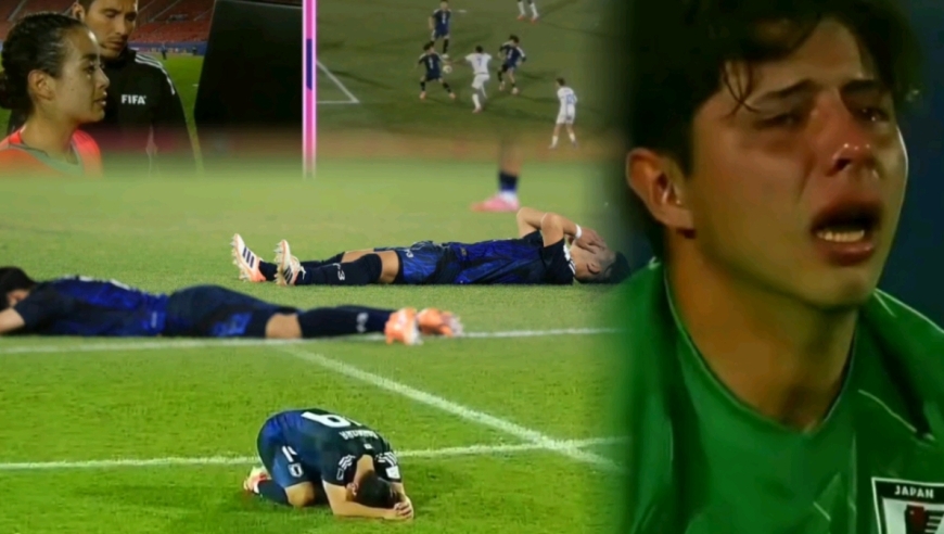 浪费机会挨罚！世青赛日本U20加时送点球被法国绝杀，队员跪地痛哭