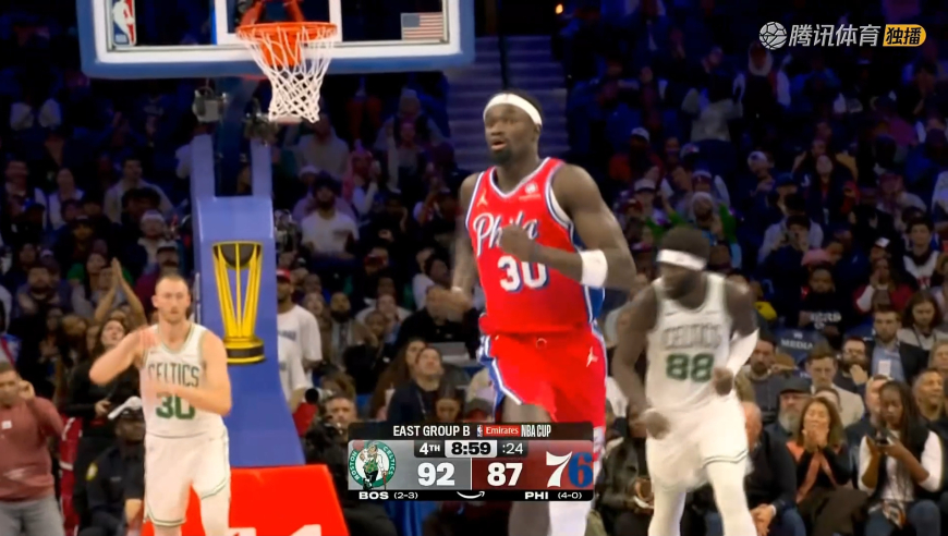 炸裂全场！博纳50秒内连送西蒙斯两记遮天大帽 自己快攻补篮得手