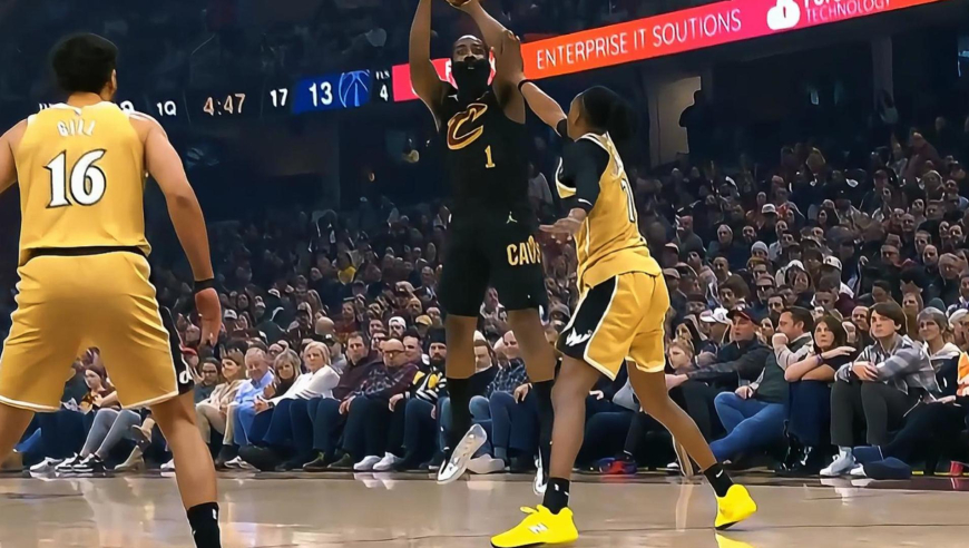 有哈登的骑士有多强？面对奇才首节狂轰40分全过程：哈米攻传一体