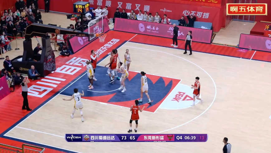 15日广东女篮VS四川女篮第4节，四川女篮86比80险胜广东女篮！