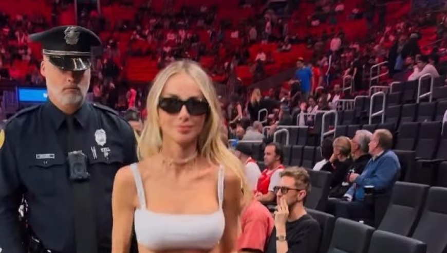 超美网红晒观战热火被驱逐视频：老娘是公主！微笑+嚣张步伐离场