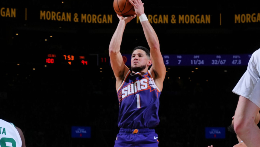 空砍40分3板6助！布克状态火热难阻连败：太阳遭凯尔特人双杀