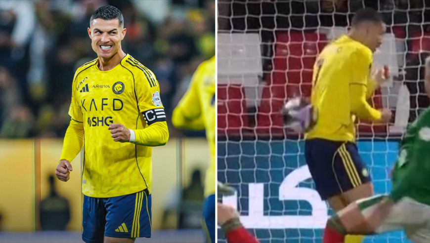 戏剧性一球！菲利克斯近距离打门击中C罗屁股，最终进球记在C罗名下