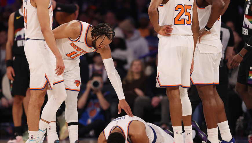 唐斯血染战袍！布伦森42+8+9双加时力克掘金 让约穆空砍69分