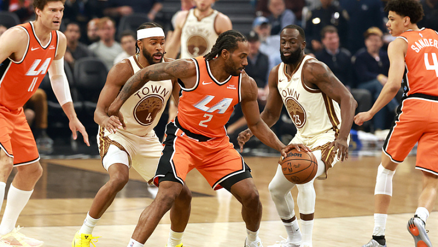 【集锦】快船114-103勇士 莱昂纳德23+8率队逆转取胜加兰迎新东家首秀