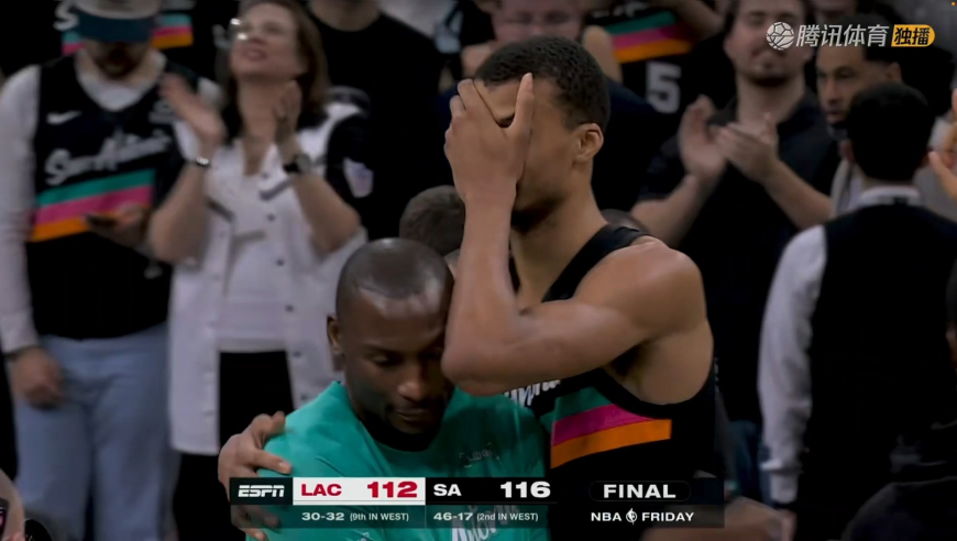 快船马刺决胜时刻：巴图姆离谱踩线 文班都不敢相信能赢