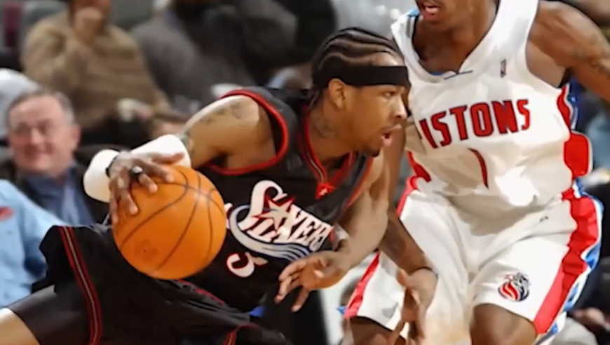 NBA漫谈 | NBA十大最强变向！艾弗森连续晃倒对手的离谱突破！