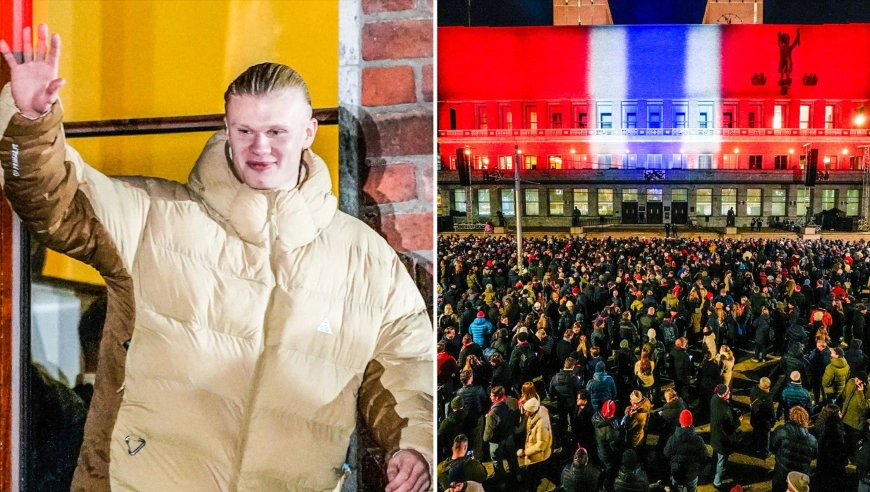 等了27年！挪威全胜战绩晋级世界杯 大批球迷不畏严寒齐聚广场庆祝