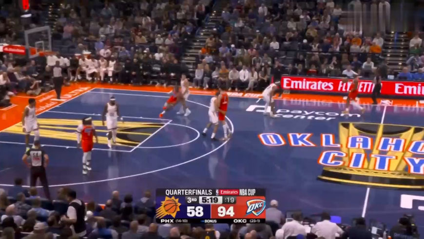 差点打起来！慢镜还原雷霆太阳激烈冲突，阿伦恶犯切特被驱逐