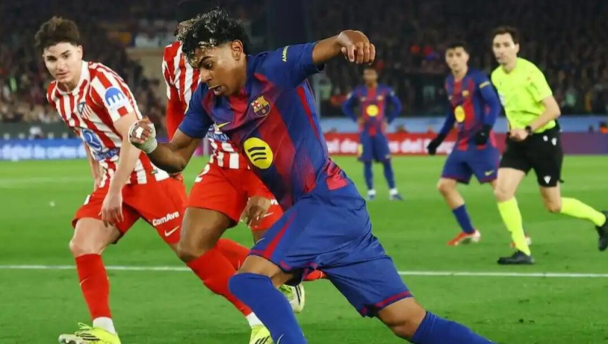 国王杯-站着死！巴萨3-0总比分3-4马竞无缘决赛！贝尔纳尔双响，拉菲尼亚点射