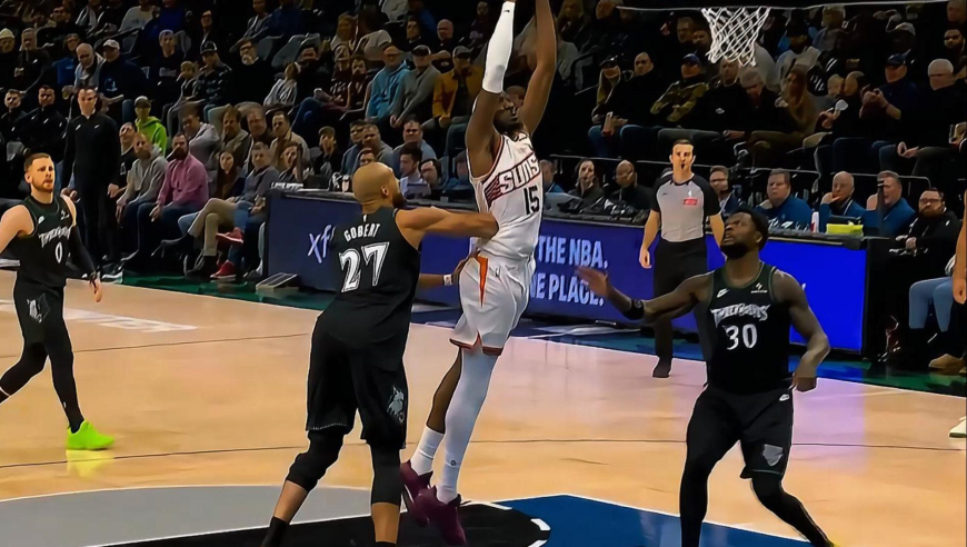 打球还是打架？太阳马威飞天神掌+戈贝尔霸王肘击互相恶犯全过程