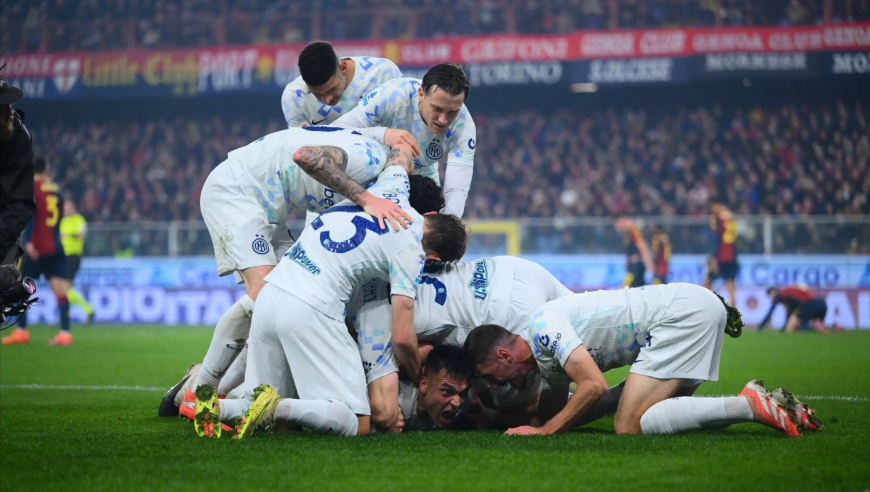 意甲：国米2-1客胜热那亚登顶 劳塔罗传射建功 比塞克闪击破门