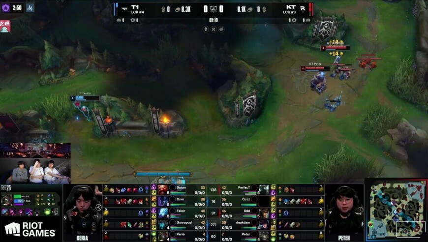 姿态看T1追平KT战至第五局响起战歌：T1的韧性太足了