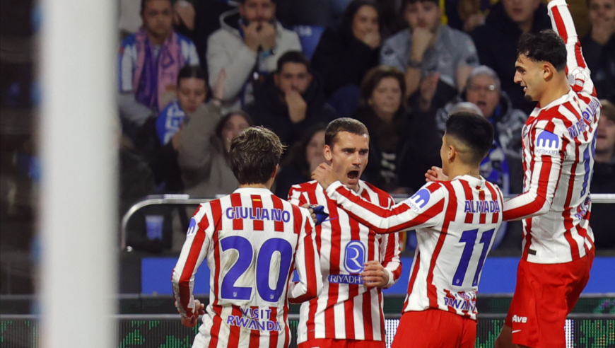 马竞1-0拉科鲁尼亚集锦：格列兹曼任意球破门 马竞国王杯晋级