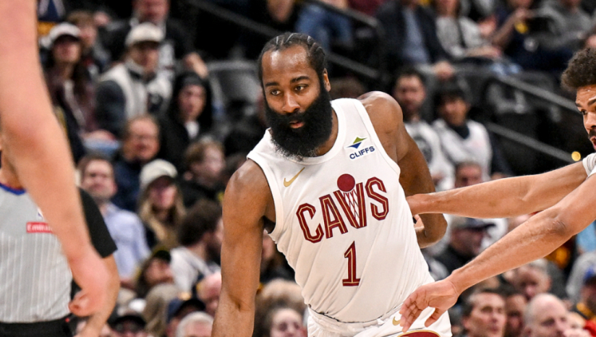 骑士掘金生死时刻：哈登极限顶投三分扳平 米切尔造犯规罚球准绝杀