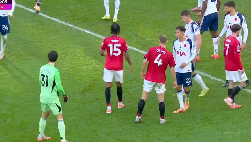 血性红魔回归！曼联角球最后一攻连拉门斯也冲上去，德里赫特读秒绝平赛后双方都不服