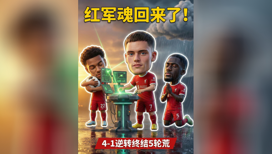 维尔茨的导航+埃基蒂克的胃口，利物浦4-1逆转的逻辑在这！