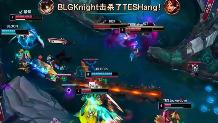 BLG战胜TES团战解析，LPL的沙皇还是拿不出来