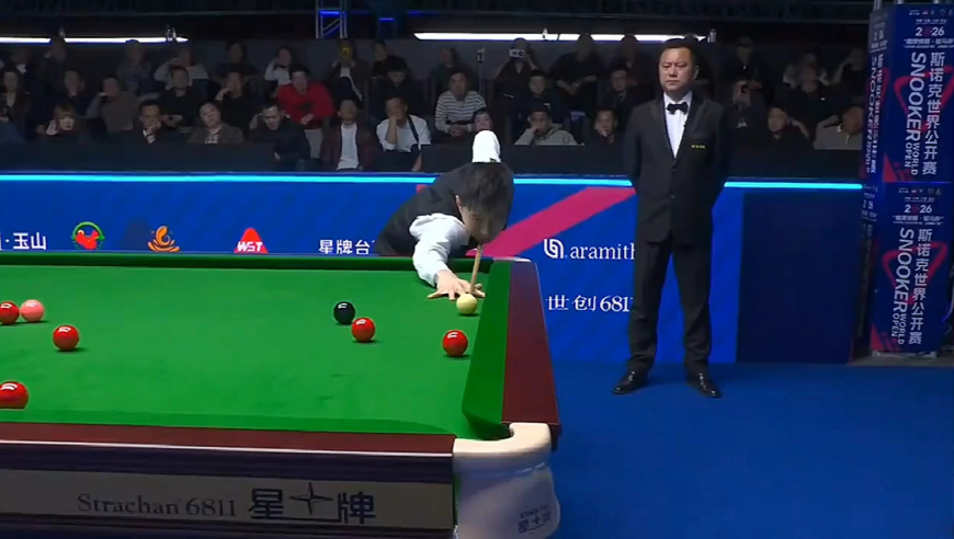 2026玉山公开赛，赵心童落后48，炸裂翻袋+12级长台，打出顶级逆转