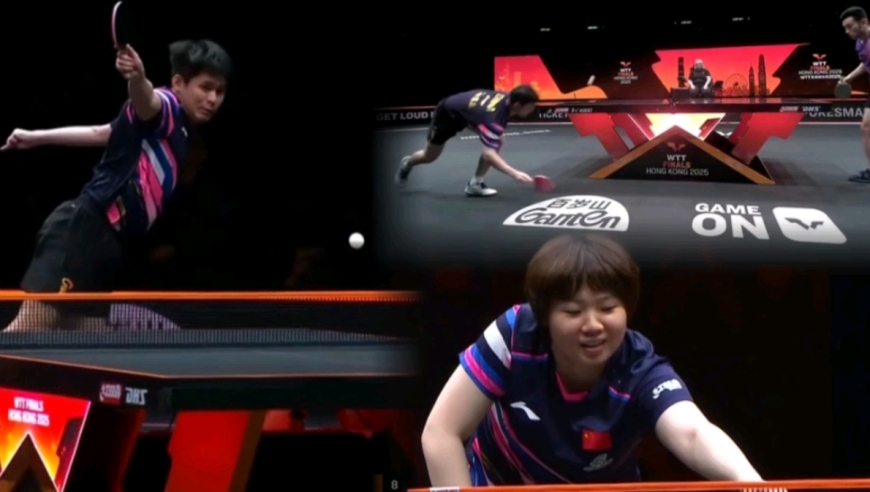 林诗栋蒯曼光速零封黄镇廷杜凯琹，小石头飞身扣杀+海底捞月反应超快