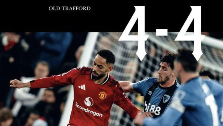 谁防守谁孙子！英超疯狂单场8球大战：曼联4-4苦主 2个逆天世界波