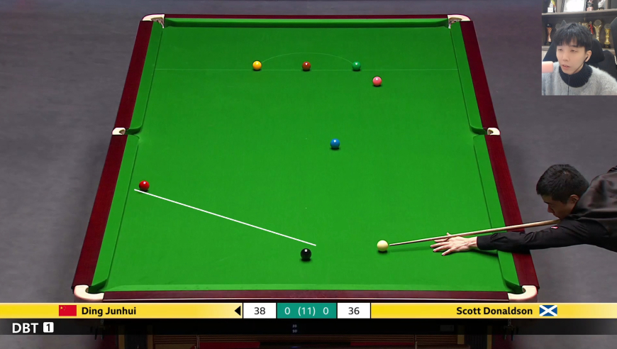 丁俊晖强烈斯登K球乱局逆转，这枪声响彻英锦赛赛场，太帅了