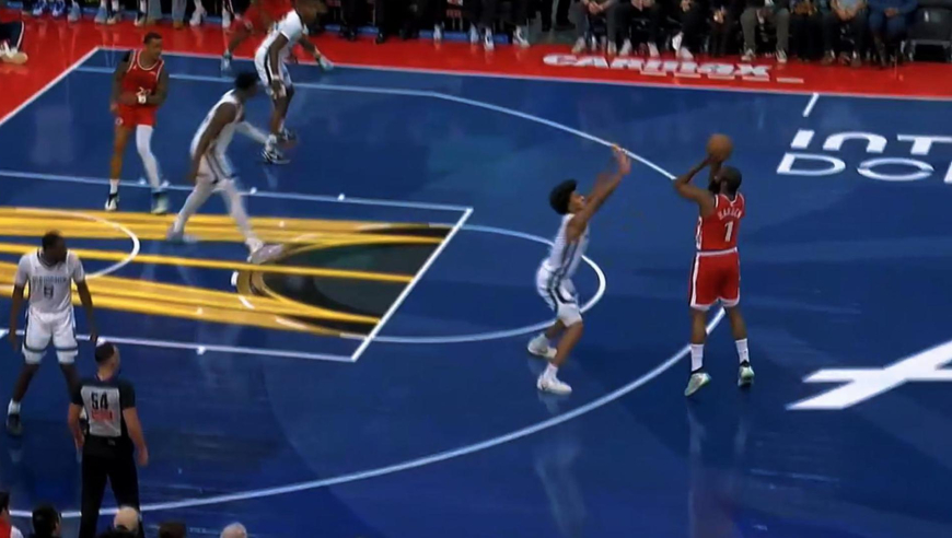 梦幻开局！邓恩莱昂纳德哈登开场三分球三连击 快船轰出9-0开局