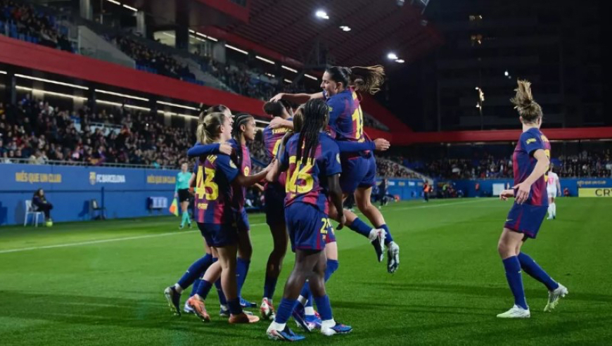 太残暴了！巴萨女足12-1血洗马德里CFF女足 帕约尔上演大四喜
